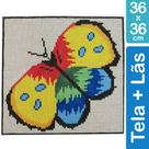 Kit Tela para Bordar 36x36 - 3406 Borboleta Kit Tela para Bordar 36x36 - 3406 Borboleta
