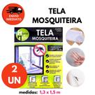 Kit Tela Protetora Mosqueteiro Para Janela Adaptável Contra Pernilongo Mosquito Insetos 1,30X1,50