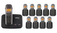Kit Telefone 2 Linhas Ts 5150 + 9 Ramais Ts 5121 Intelbras