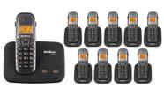 Kit Telefone 2 Linhas Ts 5150 + 9 Ramais Ts 5121 Intelbras