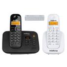 Kit Telefone Fixo sem fio Com Secretaria eletronica + Ramal