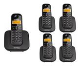 Kit Telefone Residêncial Sem Fio Ts 3110 + 4 Ramais Ts 3111