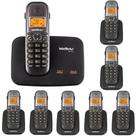 Kit Telefone sem fio 2 linhas TS 5150 Com 7 Ramal Bina intelbras
