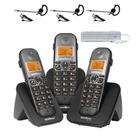 Kit Telefone sem fio 2 ramais TS 5123 Bina 3 Fones Intelbras