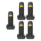 Kit Telefone Sem Fio 5 Aparelhos TS 2510 Base e 4 Ramais TS 2511 Intelbras