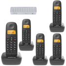 Kit Telefone Sem Fio Digital TS 2510 Bina 4 Ramal Intelbras