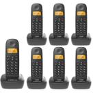 Kit Telefone Sem Fio Digital TS 2510 Com 6 Ramal Intelbras