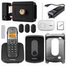 Kit Telefone sem fio e Interfone Fechadura Abre por Controle