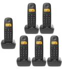 Kit Telefone Sem Fio TS 2510 + 5 Ramais TS 2511 Intelbras