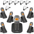 Kit Telefone Sem Fio TS 5120 Com 6 Ramal e THS 55 Intelbras