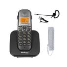 Kit Telefone sem fio TS 5120 Com Bina e Fone Ouvido Intelbra