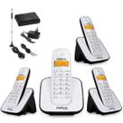 Kit Telefone TS 3110 Intelbras 3 Ramal Bina interface Chip