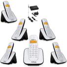 Kit Telefone TS 3110 Intelbras 5 Ramal Bina interface Chip