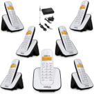 Kit Telefone TS 3110 Intelbras 6 Ramal Bina interface Chip