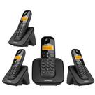 Kit Telefone TS 3110 Intelbras e 3 extensão Data Hora Alarme Kit Telefone TS 3110 Intelbras e 3 extensão Data Hora Alarme