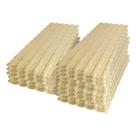 Kit Telhas PVC Plan Afort Marfim 2,42x0,88m 6 Ondas - 15 Unidades