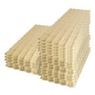 Kit Telhas PVC Plan Afort Marfim 2,42x0,88m 6 Ondas - 20 Unidades