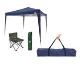 kit Tenda Gazebo Alumínio dobrável + Cadeira Camuflada Bel