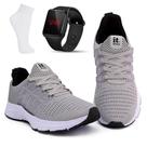 Kit Tênis Academia Masculino + Relógio Digital LED + Meia