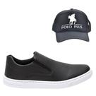 Kit Tênis Casual Masculino Slip On Elástico Conforto + Boné Kit Tênis Casual Masculino Slip On Elástico Conforto + Boné