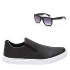 Kit Tênis Casual Masculino Slip On Elástico Conforto Óculos Kit Tênis Casual Masculino Slip On Elástico Conforto Óculos