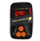 Kit Tênis de Mesa Gold Sports Space 2 Raq 6 Estrelas e 3 Bolas 3 Estrelas com Capa