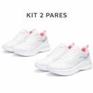 Kit tenis esportivo academia leve confortavel macio casual trabalho escola caminhada feminino