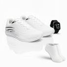 Kit Tênis Esportivo Masculino Feminino Confortável Leve para Academia Corrida Caminhada Relógio Digital Meias