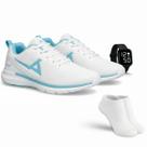 Kit Tênis Esportivo Masculino Feminino para Treinos Caminhada Academia Uso Diário Relógio Digital Meias Kit Tênis Esportivo Masculino Feminino para Treinos Caminhada Academia Uso Diário Relógio Digital Meias