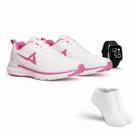 Kit Tênis Esportivo Masculino Feminino para Treinos Caminhada Academia Uso Diário Relógio Digital Meias