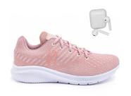 Kit Tênis Feminino Academia Casual Macio Caminhada + Fone Sem Fio