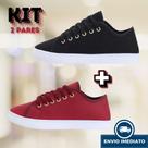 Kit tenis feminino adulto queima de estoque outono/inverno dia a dia