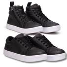 Kit Tênis Feminino Preto + Tênis Feminino Cano Longo Preto