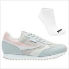 Kit Tênis Fila Renno Classic Feminino e Meia Kit Tênis Fila Renno Classic Feminino e Meia