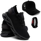 Kit Tênis Masculino Academia e Corrida + Boné + Digital