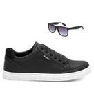 Kit Tênis Masculino Casual Cano Curto Blaqueado Leve Óculos