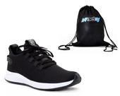 Kit Tênis Masculino Preto Esportivo Casual Leve Estilo + Mochila Bolsa Pratica Kit Tênis Masculino Preto Esportivo Casual Leve Estilo + Mochila Bolsa Pratica