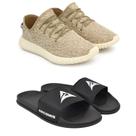 Kit Tênis Masculino Super Boost + Chinelo slide calce fácil