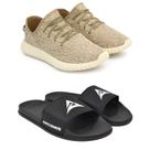Kit Tênis Masculino Super Boost mais Chinelo slide calce fácil Kit Tênis Masculino Super Boost mais Chinelo slide calce fácil