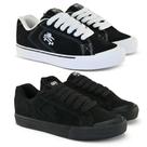 KIT Tênis QIX Chorão Park Cor:Preto/Branco e PretoTamanho:34