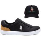 Kit Tênis Sapatênis Masculino Polo Cadarço Casual + Boné