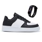 Kit Tênis Sneakers Casual Feminino e Masculino + Relógio Digital Led