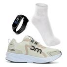 Kit Tênis Unissex Leve Macio Academia Corrida Caminhada Relógio Digital + Meia