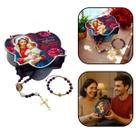 Kit Terço e Pulseira Nossa Senhora Amor de Mãe