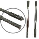 Kit tereré 1 bomba nitro de tela 20cm inox prata + 1 bomba de mola sem rosca desmontável inox prata + escova higiênica