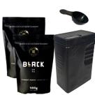 Kit Tereré 2 Ervas Mate Tereré Black Erva + Porta Erva Mate Black Erva 500g Pote Erva Mate Mateira