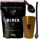 Kit Tereré Black Erva Mate 500g Copo Caldereta Dourado Bomba Clássica Preta Escolha o sabor