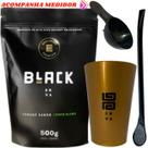 Kit Tereré Black Erva Mate 500g Copo Caldereta Dourado Bomba Clássica Preta Escolha o sabor