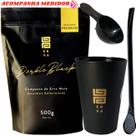 Kit Tereré Black Erva Mate 500g + Copo Cuia Caldereta Preto + Bomba Clássica Preta Escolha o Sabor