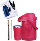 Kit Terere Chacal Garrafa 2,5L Cuia 200ml Bomba Inox Pink - Lançamento